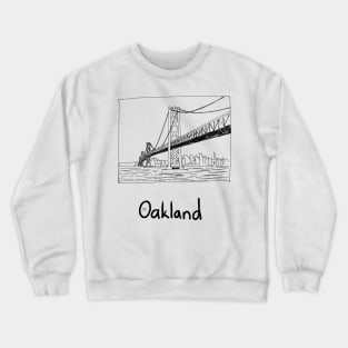 Cityscape Oakland California Crewneck Sweatshirt